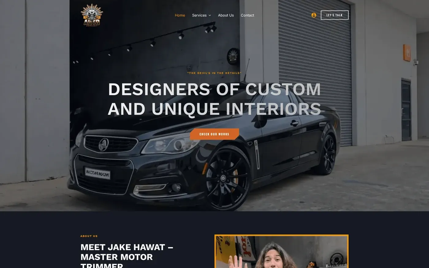 Auto Armoury website project preview