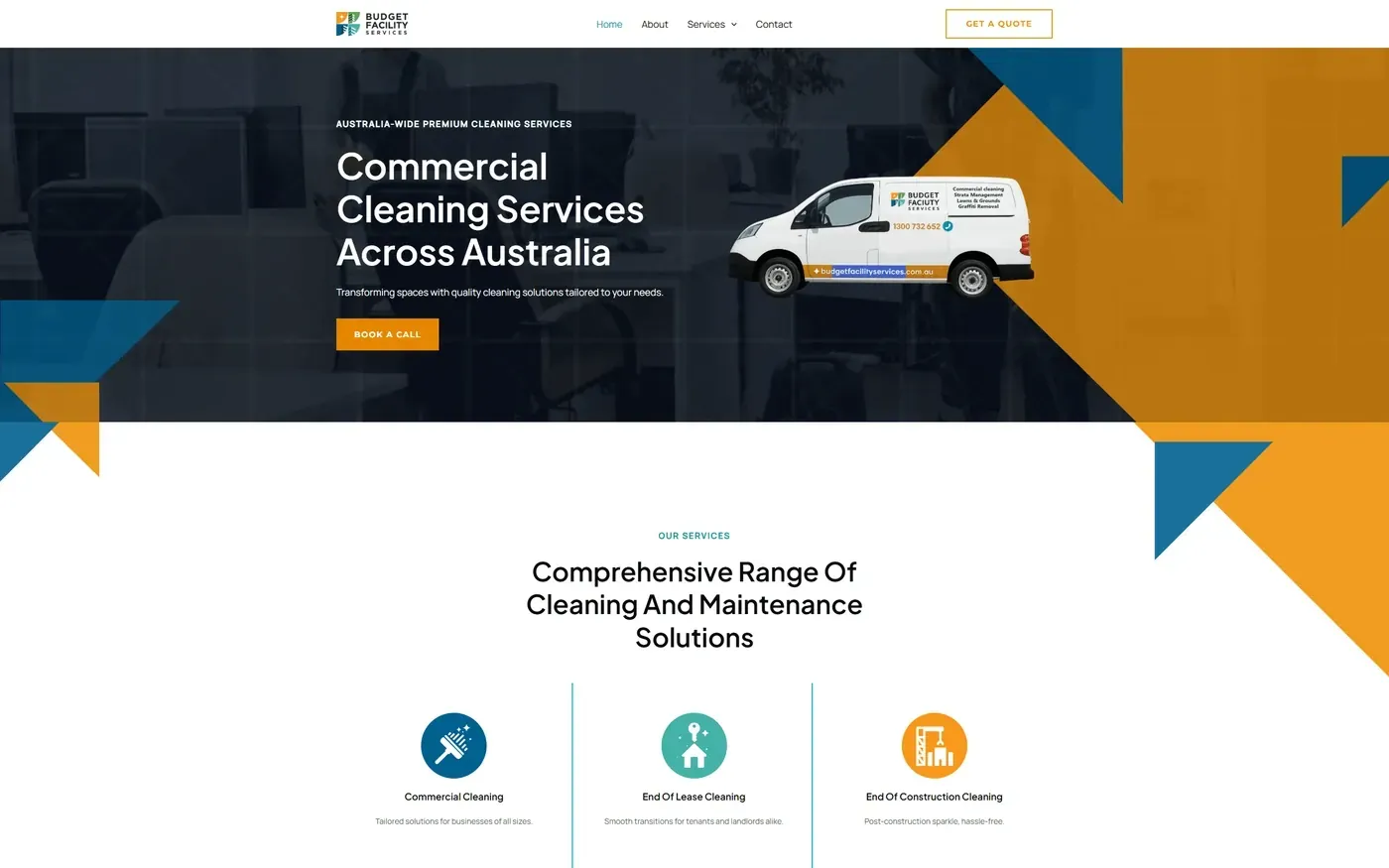 Budget Facility Services website project preview