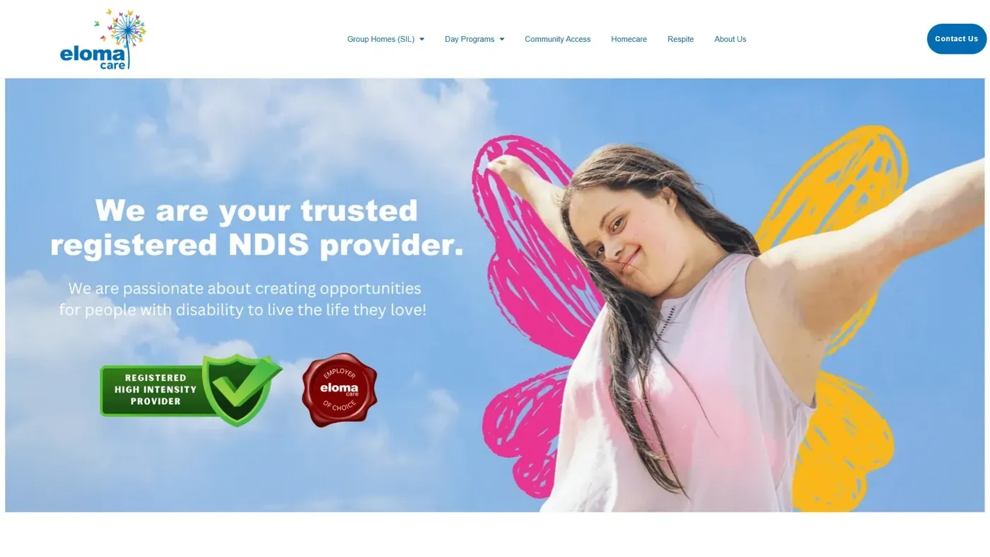 Eloma Care website project preview