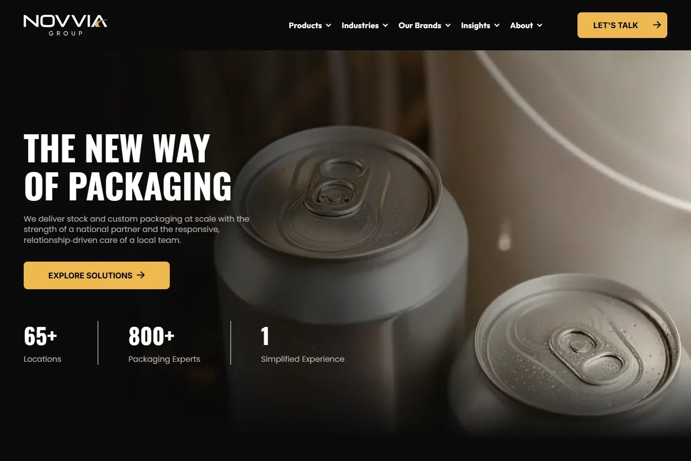 Novvia Group website project preview