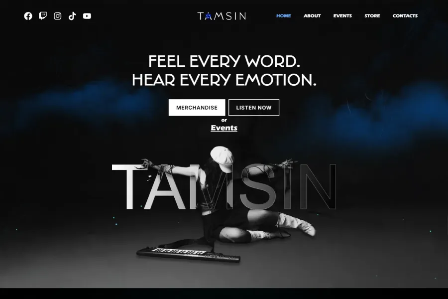 Tamsin Official website project preview